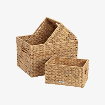 Nordic Nest Dixie Lily storage basket small 3-piece set Natural