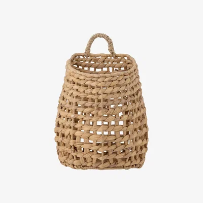 Nordic Nest Bloomingville Aimee wall basket 21x15x25 cm Water hyacinth