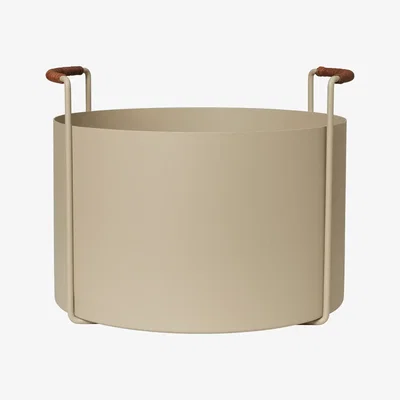 Nordic Nest Ferm Living Port wood basket 42x40x324 cm Cashmere