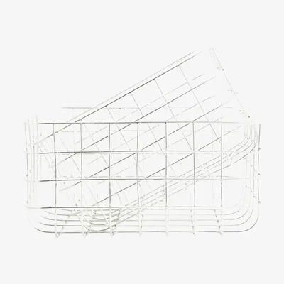 Nordic Nest House Doctor storage basket gold 2-pack high baskets