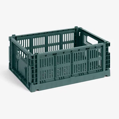 Nordic Nest HAY Colour Crate M 26.5x34.5 cm Dark green