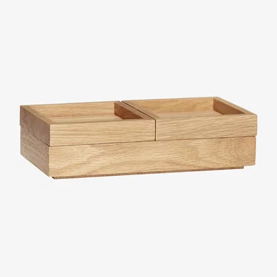 Nordic Nest Hübsch Storage box 24x12 cm Nature