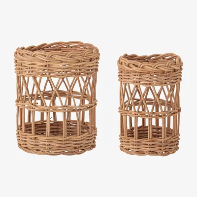 Nordic Nest Jala storage box 2 pieces Brown