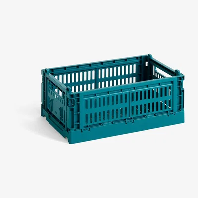 Nordic Nest HAY Colour Crate S 17x26.5 cm Ocean green