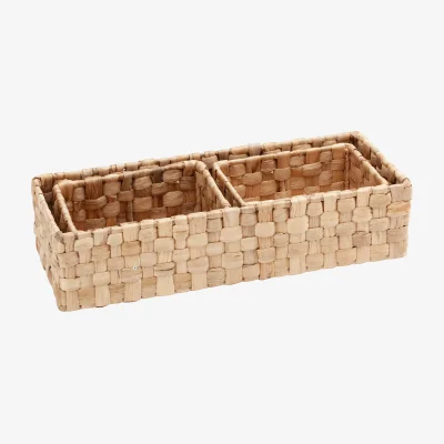 Nordic Nest Dixie Lily storage box panama 3 pieces Natural