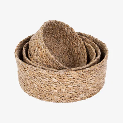 Nordic Nest Emil seagrass box small 4-pack Nature