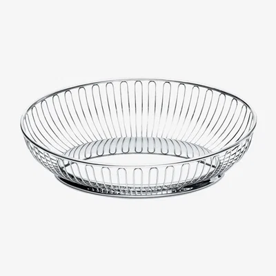 Nordic Nest Alessi Alessi wire basket oval 20x28 cm Stainless steel