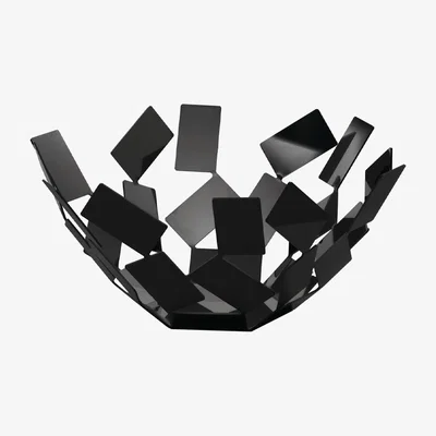 Nordic Nest Alessi La Stanza dello Scirocco fruit basket Black large