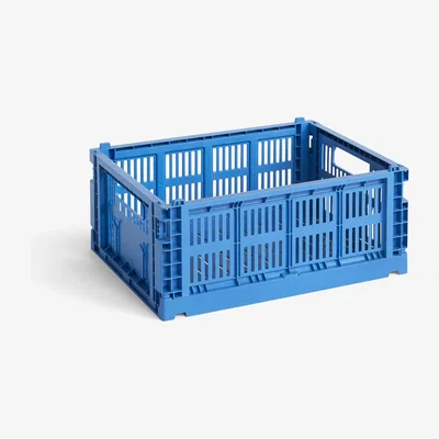 Nordic Nest HAY Colour Crate M 26.5x34.5 cm Electric blue