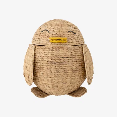 Nordic Nest Bloomingville Pingo basket with lid 44x38x47 cm Pinguin