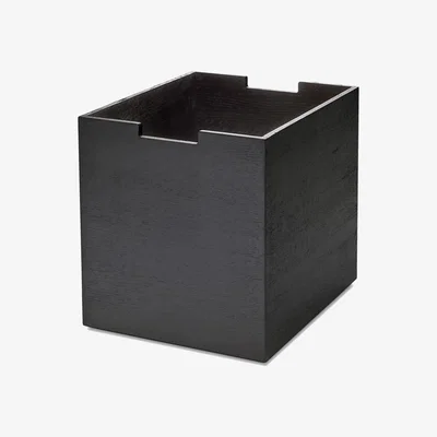 Nordic Nest Cutter storage box large black-lacquered oak