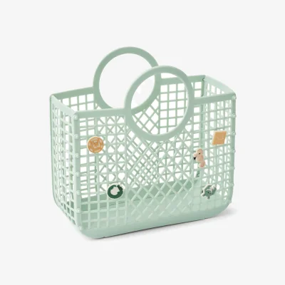 Nordic Nest Liewood Samantha basket with charms Light Peppermint