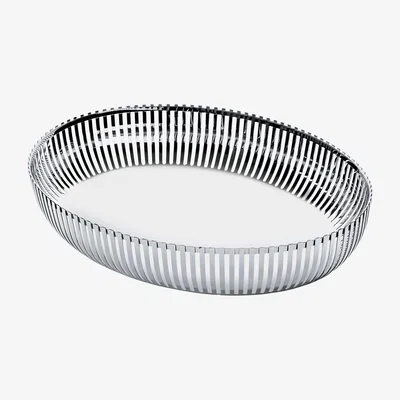Nordic Nest Alessi PCH06 basket oval 20x26 cm Stainless steel