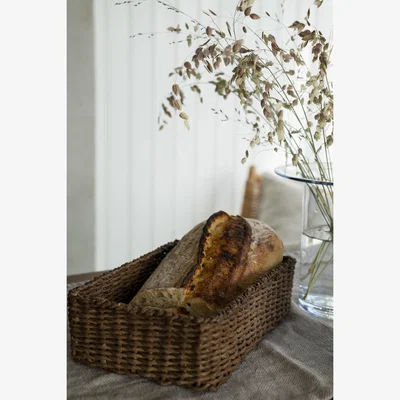 Nordic Nest ERNST Ernst basket 14x23 cm Dark brown