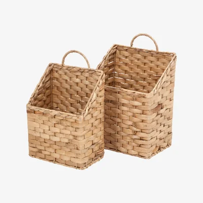 Nordic Nest Dixie Lily wall basket 2 pieces Natural