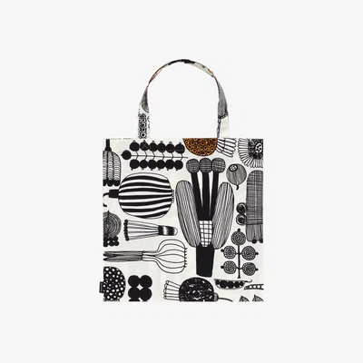 Nordic Nest Marimekko Puutarhurin parhaat bag 44x43 cm White-black-orange