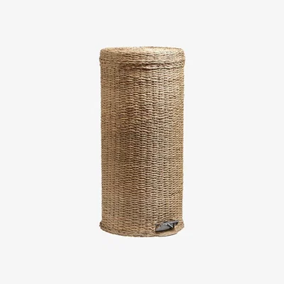 OKA Large Pandanus Pedal Bin - Natural