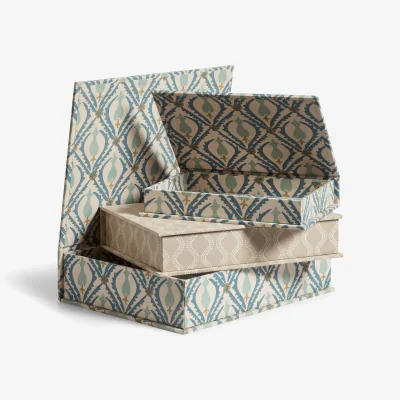 OKA OKA, Cornelia and Zostera Box Files - Set of Three - Multi, Storage Box