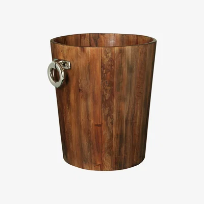 OKA Sumava Log Bin, Small - Recycled Elm
