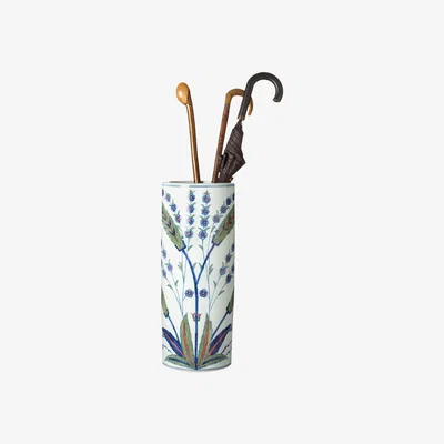 OKA Iznik Umbrella Stand - White