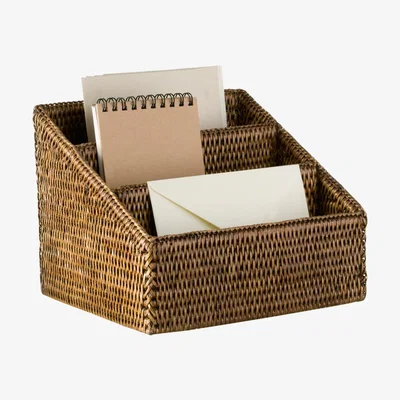 OKA Rattan Letter Rack