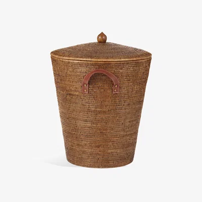 OKA OKA, Levant Laundry Basket - Brown, Storage Basket