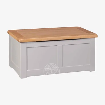 Oak&More Devonshire Diamond Painted Blanket Box