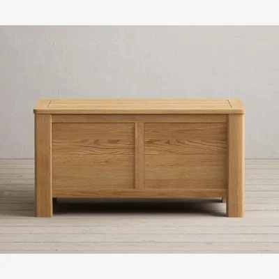 Oak&More Eclipse Solid Oak Blanket Box
