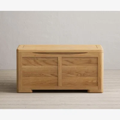 Oak&More Harper Solid Oak Blanket Box