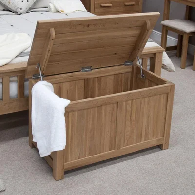Oak&More Rohan Oak Blanket Box
