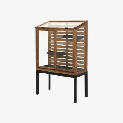 Olivia's Cane-line Teak Storage Drop Greenhouse