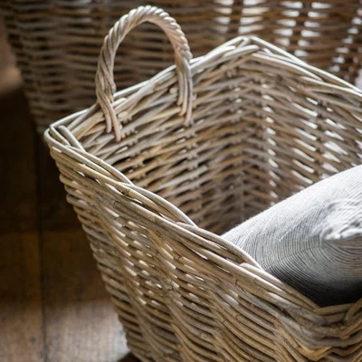 Olivia's Garden Trading Bembridge Set of 2 Natural Storage Baskets with Handles