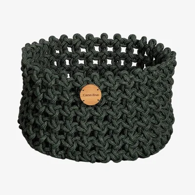 Olivia's Cane-line Dark Green Soft Rope Basket / Large