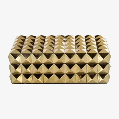 Olivia's Richmond Interiors Rylee Storage Box in Gold