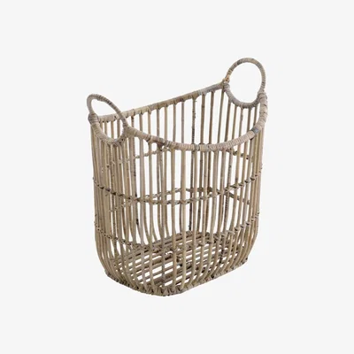 Olivia's Libra Toba Basket With Handles Rattan