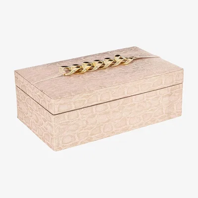 Olivia's Richmond Interiors Noell Storage Box in Pink