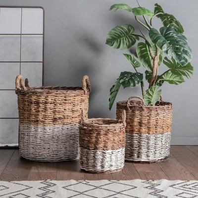 Olivia's Gallery Direct Ramon Set of 3 Baskets / Black