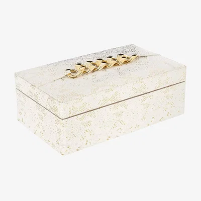 Olivia's Richmond Interiors Noell Storage Box in White