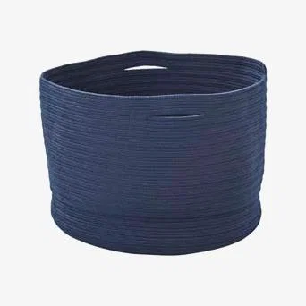 Olivia's CANE-LINE Large Soft Rope Basket Blue