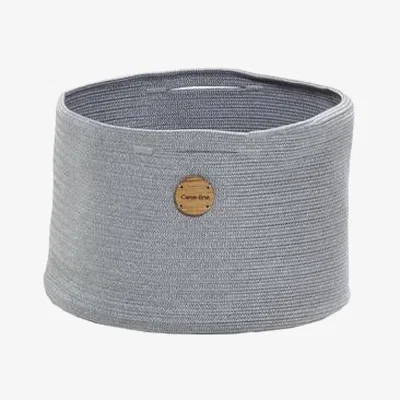 Olivia's CANE-LINE Medium Soft Rope Basket Light Grey