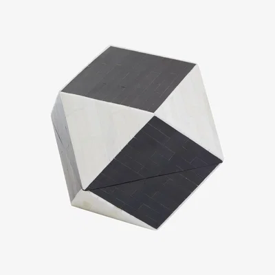 Olivia's Olivia's Donall Large Diamond Trinket Box in Black & White