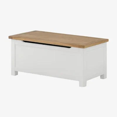 Downtown Provence White Blanket Box