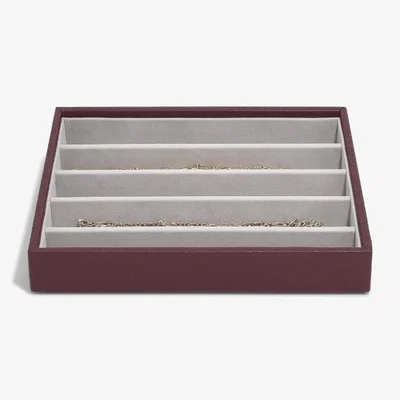 Downtown Stackers Classic Necklace Layer - Burgundy