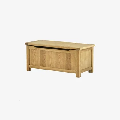 Downtown Provence Oak Blanket Box