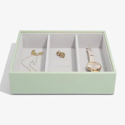 Downtown Stackers Classic 3 Section Watch Accessory Layer - Sage Green