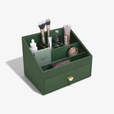 Downtown Stackers Make-Up/Skincare Organiser - Emerald
