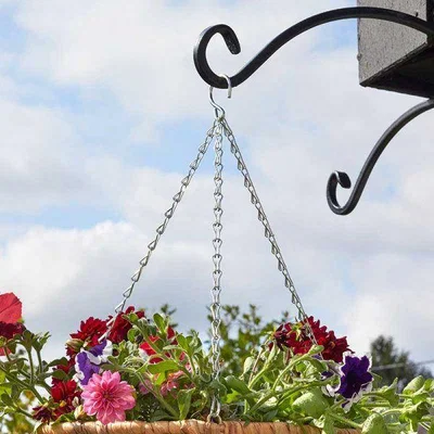 Downtown Smart Garden Basket Chain - Galvanised 3 Way Chain