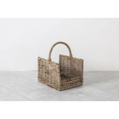 Perch and Parrow Heston Woven Log Basket