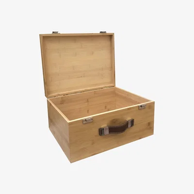 The Range Large Bamboo Storage Box - Brown