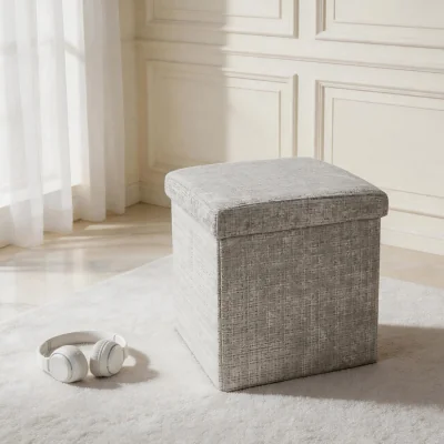 The Range Chenille Storage Box - Grey